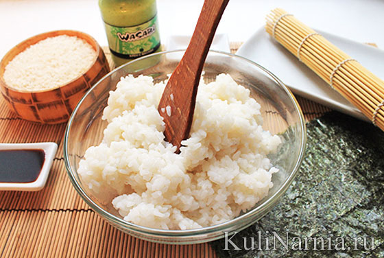 как сварить рис для суши