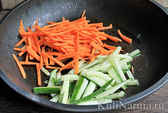 Рисовая лапша с овощами рецепт