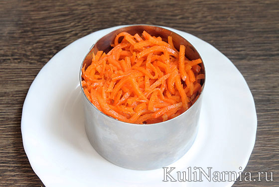 Салат с картошкой фри и корейской морковью рецепт