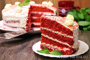 Торт Красный бархат рецепт с фото пошагово
