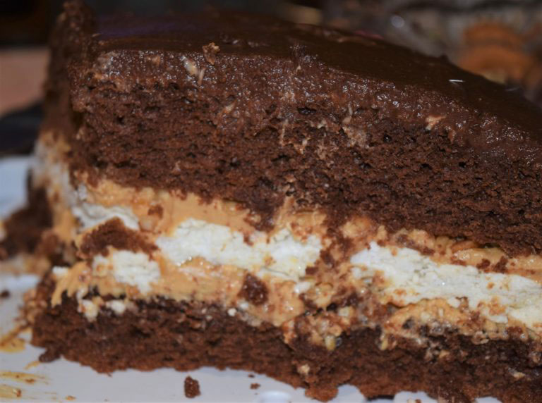 Торт сникерс в домашних условиях пошаговый рецепт с фото с карамелью и арахисом