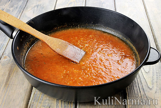 Спагетти в томатном соусе рецепт