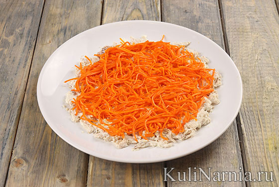 Салат Бунито с корейской морковью
