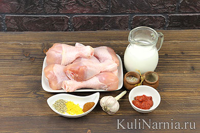 Курица в кефире в духовке рецепт
