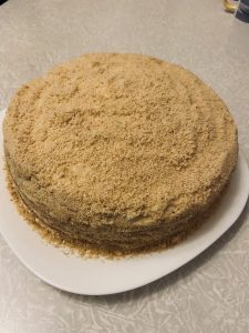 Арахисовый торт «Коровка» со сгущенкой рецепт с фото