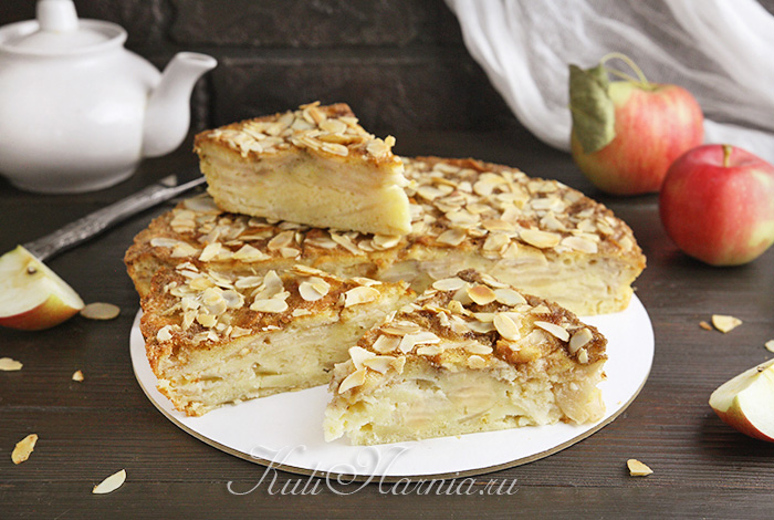 пирог с яблоками французский