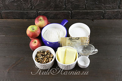 Галета с яблоками ингредиенты