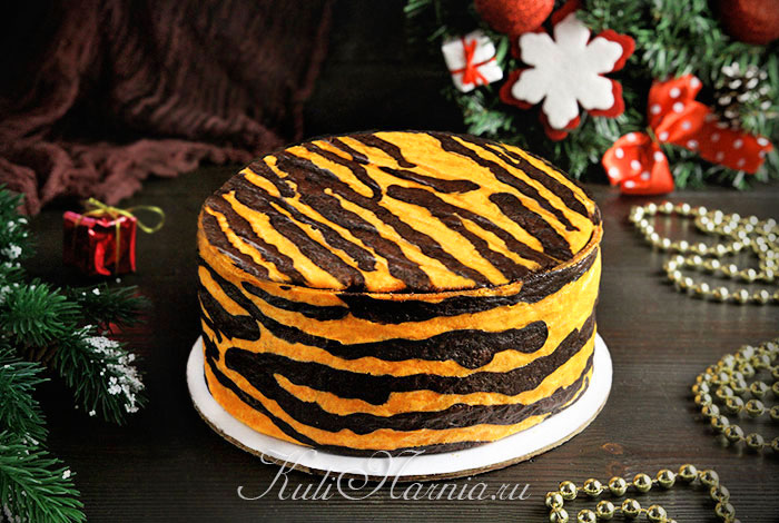 Быстрый торт «Елочка» из печенья на Новый год